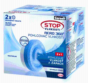 CERESIT STOP AERO - Náhradné absorpčné tablety 2x450 g