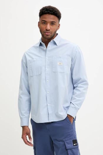Bavlnená košeľa Guess Jeans čierna farba, regular, s klasickým golierom, M4YH37 WGCF1