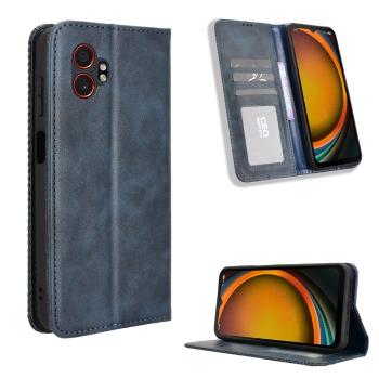 BUSINESS Peňaženkový kryt pre Samsung Galaxy Xcover 7 Pro modrý
