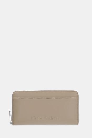 Peňaženka Calvin Klein dámska, béžová farba, K60K612952