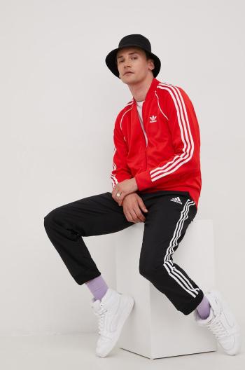 Mikina adidas Originals  Adicolor Classics Primeblue SST Track Jacket HF2124-VIVRED, pánska, červená farba, s nášivkou