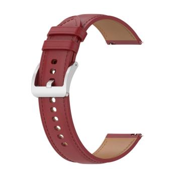 LEATHER Kožený remienok pre Garmin Forerunner 165 červený