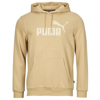 Puma  ESS BIG LOGO HOODIE FL (S)  Mikiny Béžová