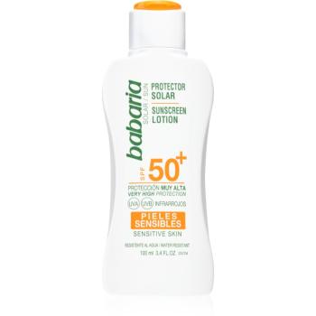 Babaria Sun Sensitive opaľovacie mlieko pre citlivú pokožku SPF 50+ 100 ml