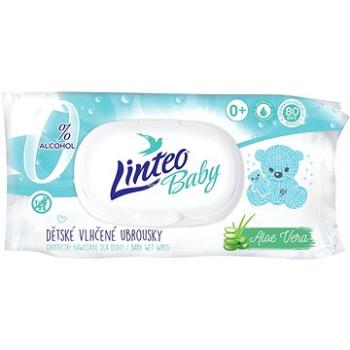 LINTEO BABY Vlhčené obrúsky s Aloe vera (80 ks) (8594008876580)