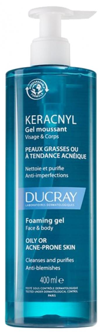 Ducray Čistiaci pleťový gél Keracnyl (Gél Cleanser) 400 ml