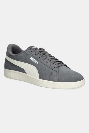 Semišové tenisky Puma PUMA Smash 3.0 šedá farba