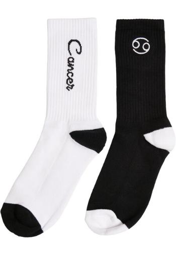 Mr. Tee Zodiac Socks 2-Pack black/white cancer - 39–42