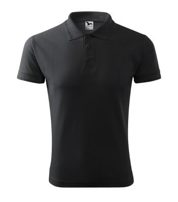 MALFINI Pánska polokošeľa Pique Polo - Ebony gray | S