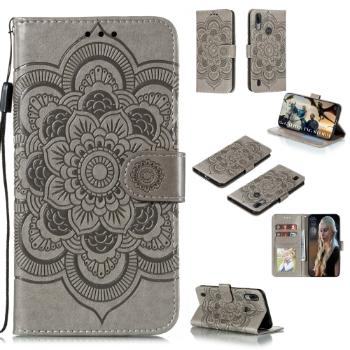 ART Peňaženkový kryt Motorola Moto E6S  LOTUS šedý