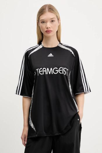 Tričko adidas Originals Oversized Jersey dámske, čierna farba, KE9792