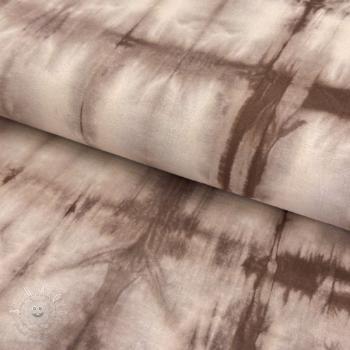 Bavlnená látka HAND TIE DYE mauve