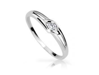 Cutie Jewellery Jemný zásnubný prsteň z bieleho zlata Z6814-1633-10-X-2 56 mm