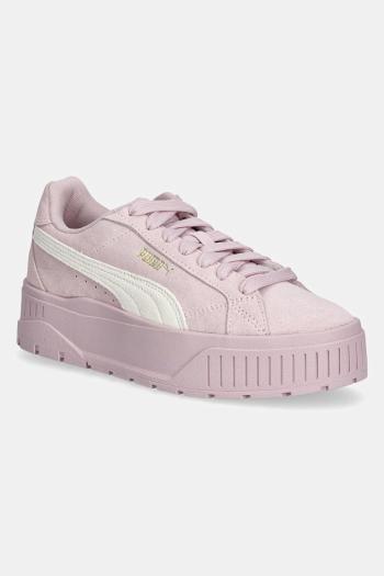 Semišové tenisky Puma Karmen II fialová farba, 397457