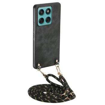 VINTAGE ROPE Kryt so šnúrkou Motorola Edge 60 / Edge 60 Fusion čierny