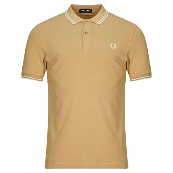 Fred Perry  TWIN TIPPED  Polokošele s krátkym rukávom Béžová