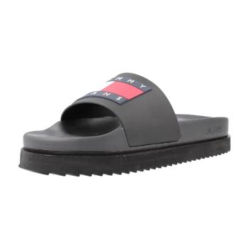 Tommy Jeans  TJW ELEVATED FLATFORM SLIDE  Žabky Čierna