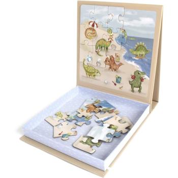 FILIBABBA Magnetic Game Dino Beach Puzzle magnetická doska 1 ks