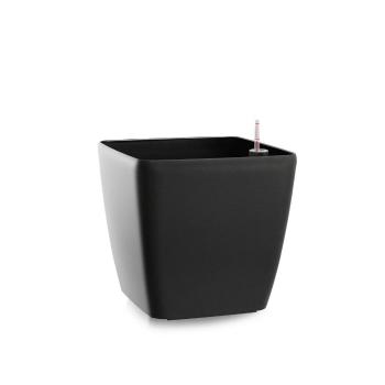 Flower Lover Samozavlažovací kvetináč Quadrato matt antracit, 24 cm