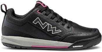 Northwave Womens Clan Shoes Black/Fuchsia Dámska cyklistická obuv