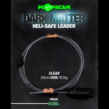 Korda koncová montáž dark matter leader heli safe 18,1 kg 50 cm - clear