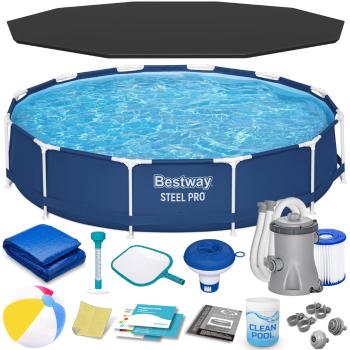 Keretes kerti medence 366 x 76 cm 16 az 1-ben Bestway 56681