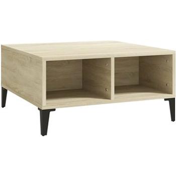 SHUMEE Konferenčný stolík dub sonoma 60 × 60 × 30 cm drevotrieska, 805989