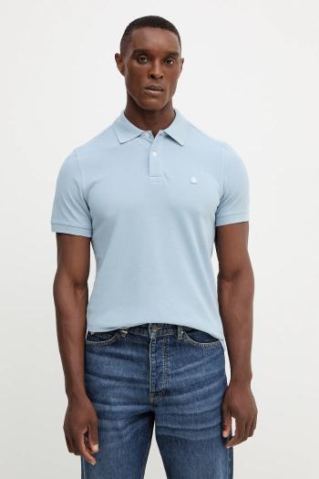 Bavlnené polo tričko United Colors of Benetton ružová farba, jednofarebné, 3089J3179