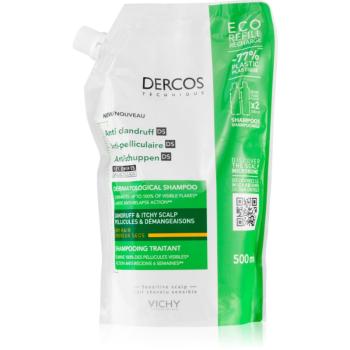 Vichy Dercos Anti-Dandruff šampón proti lupinám pre suché vlasy náhradná náplň 500 ml