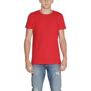 Tommy Hilfiger  STRETCH SLIM FIT TEE MW0MW10800  Polokošele s dlhým rukávom Červená