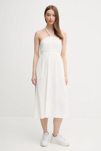 Šaty Pepe Jeans DOROTHA béžová farba, mini, áčkový strih, PL953689