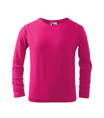 MALFINI Detské tričko s dlhým rukávom Long Sleeve - Malinová | 158 cm (12 rokov)