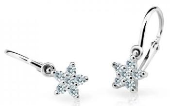 Cutie Diamonds Detské náušnice z bieleho zlata Hviezdičky s briliantmi DC2118-10-00-X-2