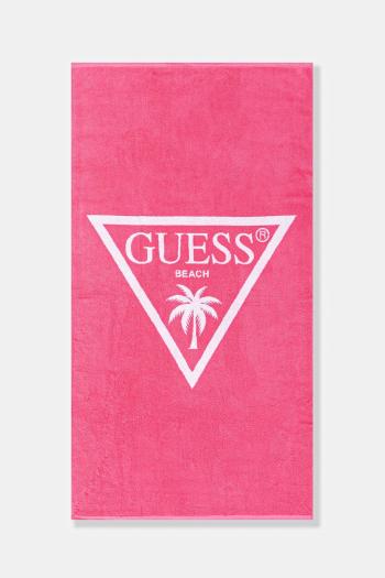 Bavlnený uterák Guess ružová farba, H5GZ05 SG00P
