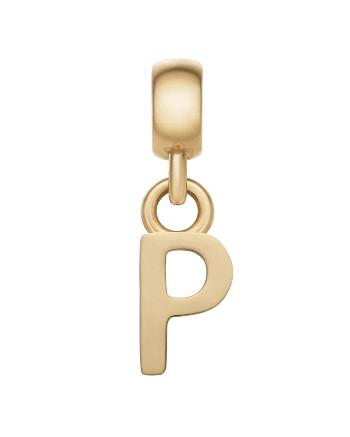 Daniel Wellington Pozlátený prívesok písmeno "P" Charms DW00400499