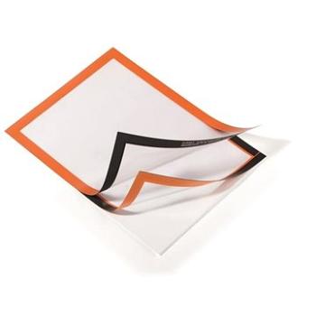DURABLE Duraframe, samolepiaci, A4, oranžový – 2 ks (487209)