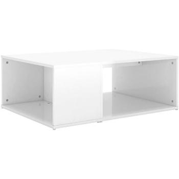 SHUMEE Konferenčný stolík biely vysoký lesk 90 × 67 × 33 cm drevotrieska, 806909
