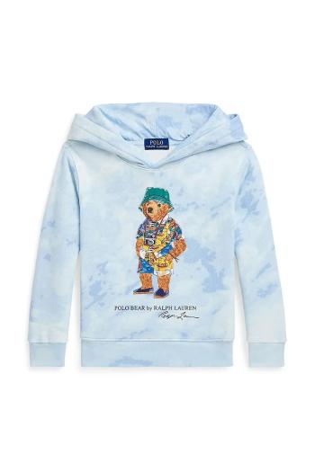 Detská mikina Polo Ralph Lauren s kapucňou, vzorovaná, 322978373001