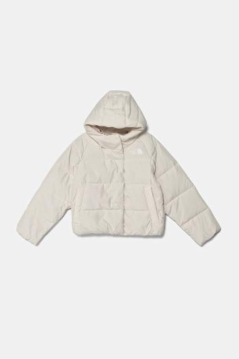 Detská páperová bunda The North Face NORTH DOWN HOODED JACKET béžová farba, NF0A88UDQLI1