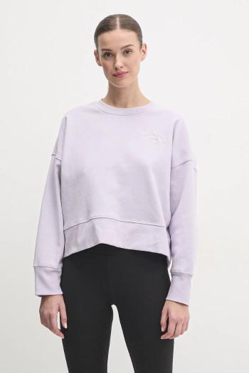Mikina Dkny dámska, fialová farba, jednofarebná, DP5T1144