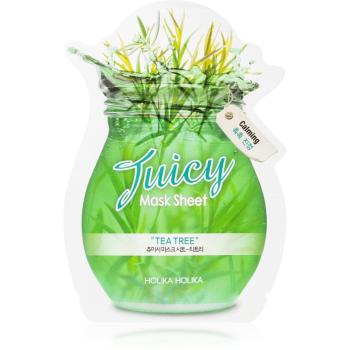 Holika Holika Juicy Mask Sheet Tea Tree plátenná maska proti nedokonalostiam aknóznej pleti 20 ml