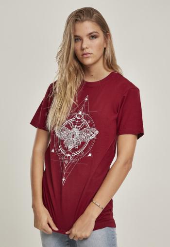 Mr. Tee Ladies Moth Tee burgundy - S