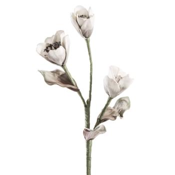 ArtFir Umelý kvet FLORE 518 | strieborná 65 cm