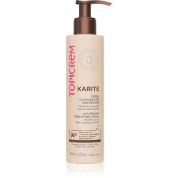 Topicrem KARITÉ Nourishing Fortifying Cream definujúci krém pre vlnité a kučeravé vlasy 200 ml
