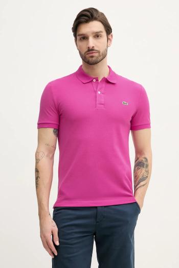 Bavlnené polo tričko Lacoste biela farba, jednofarebné, PH4012