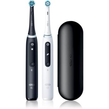 Oral B iO5 periuta de dinti electrica cu sac DUO Black & White 2 buc