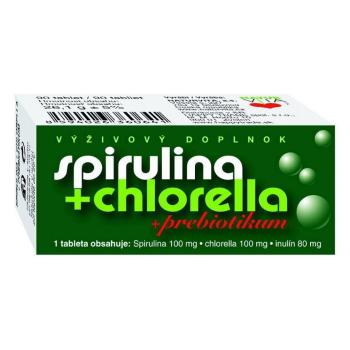 NATURVITA Spirulina + chlorella + prebiotikum 90 tabliet