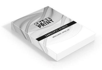 SPARE PRINT PREMIUM Samolepiace etikety biele, 100 hárkov A4 v krabici (1arch/24x etiketa 68x36mm)