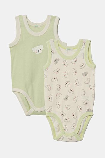 Bavlnené body pre bábätká United Colors of Benetton 2-pak 3GI70B00Y