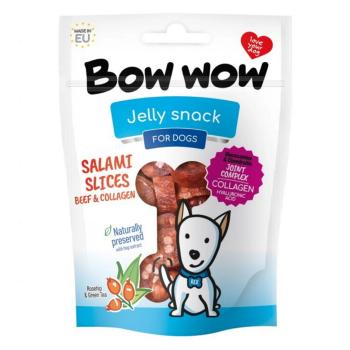 BOW WOW Jelly snack Salámové kolieska hovädzie a kolagén pre psov 80 g